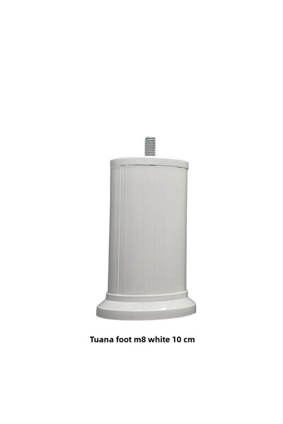 Adilon TUANA AYAK 10cm cu șuruburi M08 Alb