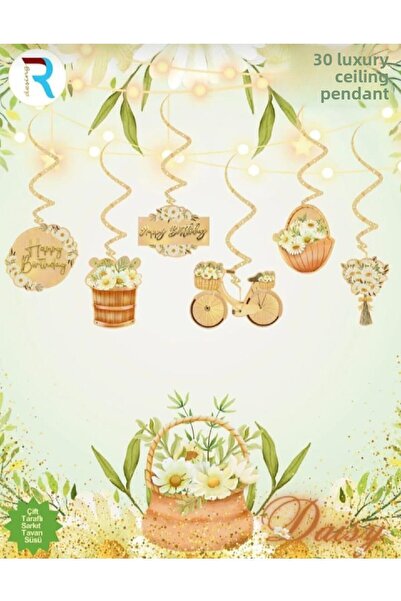 Laviyosa Πολυτελές κρεμαστό φωτιστικό οροφής με θέμα την άνθιση των μαργαριτώ...