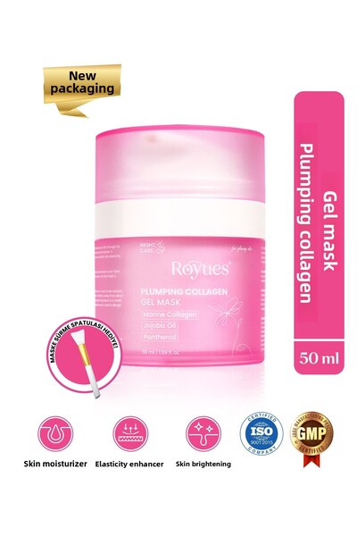 Royues جل الكولاجين القابل للتقشير، قناع الكولاجين الليلي 50 مل - قناع الوجه ...
