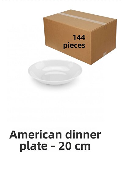 BARITCIOGLU Melamine American Dinner Plate 20 cm 144 Units