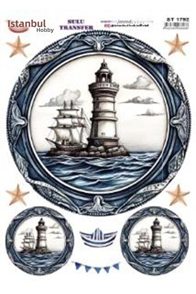 İstanbul Hobi ورق نقل مائي 25x35 سم ST-1792