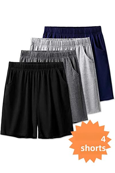 JustBS 4 قطع شورت رياضي مقاس كبير