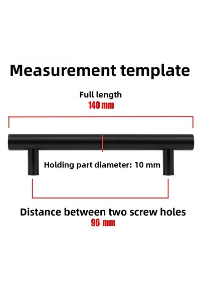 Badem10 10 bucăți de culoare trandafir (96 mm) metal negru mobilier bucătărie dulap sertar dulap mâner mâner