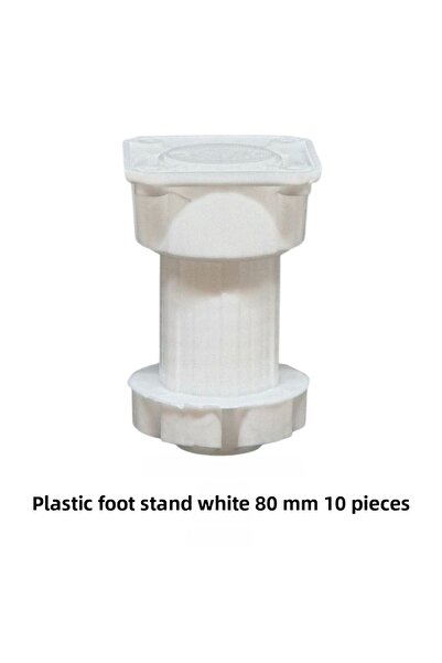 Adilon Picior de bază din plastic 8 cm (10 bucăți)