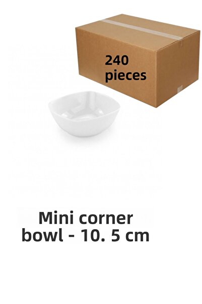 BARITCIOGLU طبق قارب ميلامين مربع 10 × 7 سم 240 قطعة