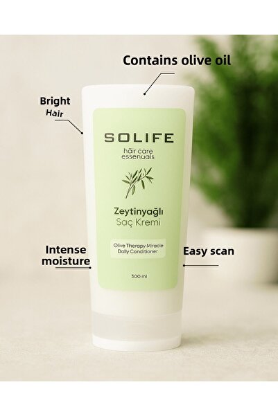 SOLIFE Hair Care Essentials Olive Oil Conditioner 300 ml