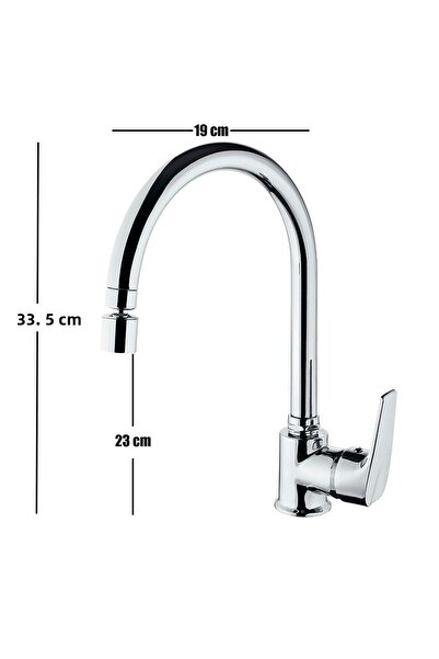 VENİTA Venita Delta Kitchen Sink Faucet with Movable Aerator