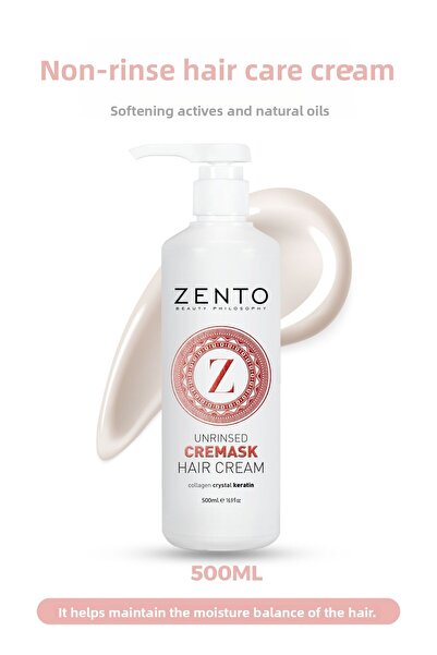 ZENTO Hair Cream Cremask Leave-In Hair Care Cream 500 ml