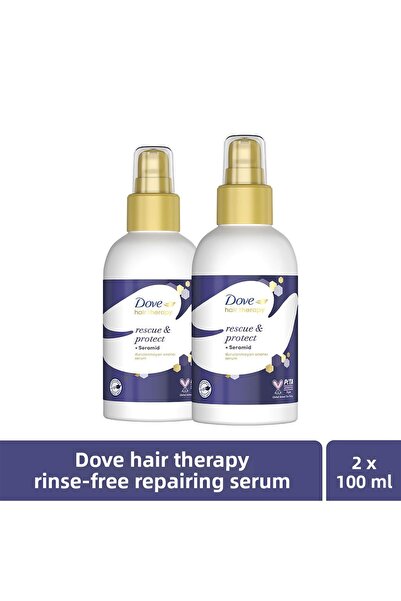 Dove مصل إصلاح الشعر غير القابل لإعادة التشكيل، إنقاذ وحماية 100 مل × 2