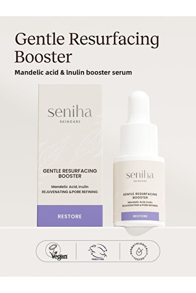 Seniha Skincare معزز التجديد اللطيف - مصل البشرة الجاف والمتوازن لحمض الماندليك