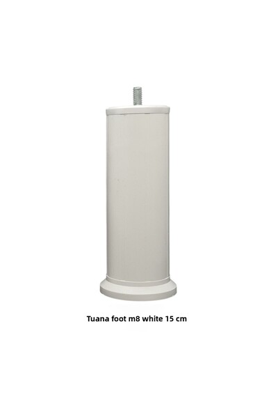 Adilon TUANA AYAK 15cm cu șuruburi M08 Alb