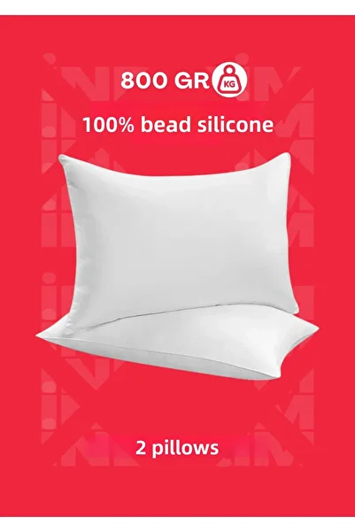 Coperta Home 800Gr 2 Pieces Washable Soft 50cm X 70cm Standard Size Bead Silicone Pillow