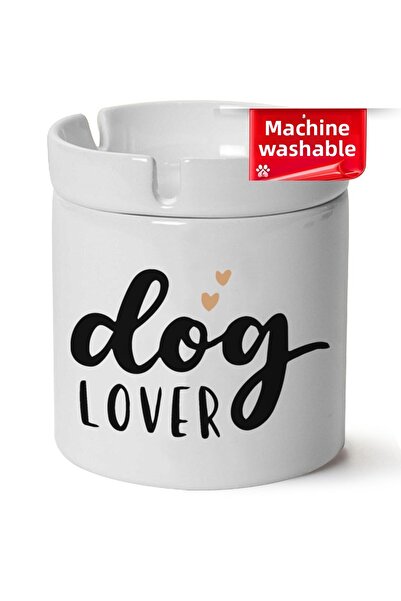 DOĞART Cute Dog cu imprimeu Scrumieră din porțelan în formă de cal (Kl-hyvn-kpk)