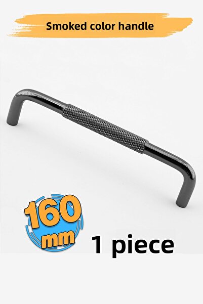 Badem10 16 cm Mâner pentru dulap pentru sertar de mobilier Mâner din metal afumat zimțat 160 mm Mânere pentru capac modern pentru dulap