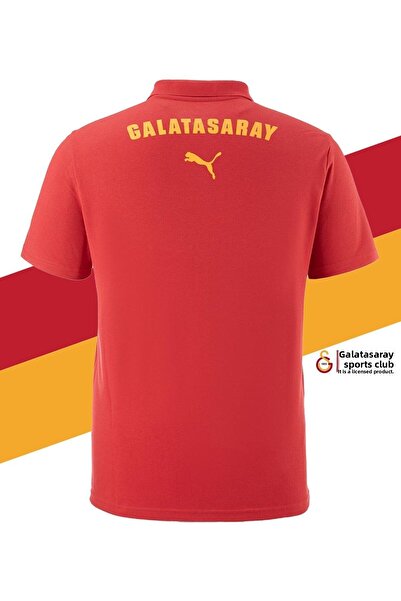 Galatasaray Original Licensed Polo Neck Red Training 5 Star T-Shirt + Bracelet Set