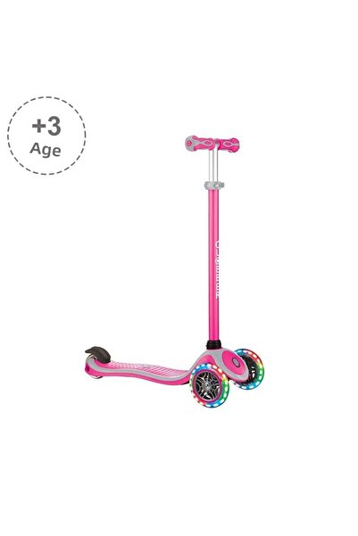 Globber Primo Plus Lighted Scooter - Pink