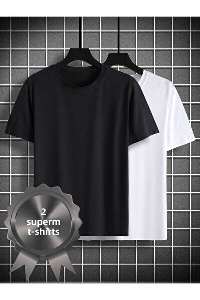 FUNSTYLE Unisex 2-Piece Crew Neck T-Shirt
