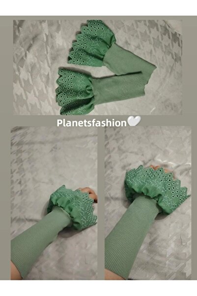 PL أكمام طويلة باللون الأخضر النعناعي