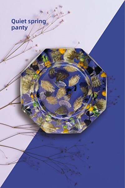 meristeed قاعدة رسمية إيبوكسي مصنوعة يدويًا من Silent Spring – مع زهور مجففة،...