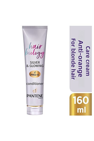 Pantene Hair Biology Anti-Orange Hair Care Cream, Purple After Shampoo for Bl...