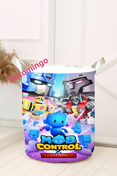 dekomingo COȘ DE JUCĂRI PENTRU COPII CU MODEL MOB TRANSFORMERS