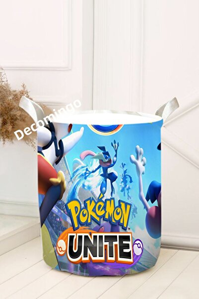 dekomingo سلة ألعاب بوكيمون يونيت للأطفال منقوشة