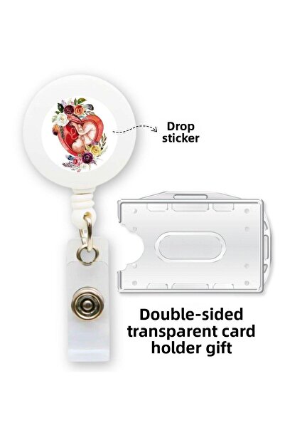 doktorbonem ملصق نسائي من Cenin لطبيب الولادة، حامل بطاقات يويو، واقي البطاقة...