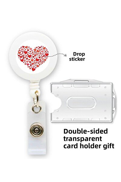 doktorbonem Heart Yoyo Κάτοχος κάρτας Οριζόντια κάθετη προστασία κάρτας