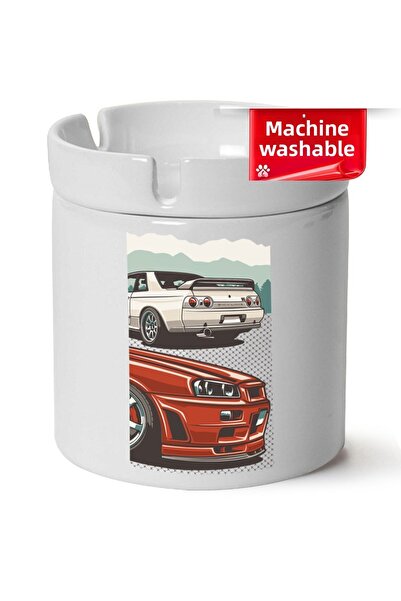 BİBANAPROMOSYON Nissan GtR34 cu imprimeu Scrumieră din porțelan cu stingere a...