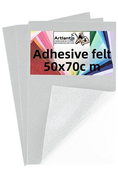 Artlantis White Adhesive Felt 50x70 cm 3 Pcs 2.0 mm Self Adhesive Colorful Ho...