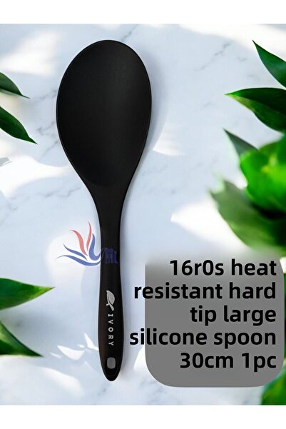 Multiamo Heat Resistant Silicone Colander Ladle Spatula Spoon Set (30-28-22-20 cm) 6 Pieces