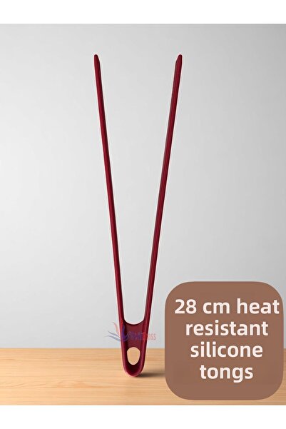 Multiamo Heat Resistant Silicone Colander Ladle Spatula Spoon Tongs Set (30-28-22-20 cm) 8 Pieces