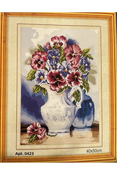 iğne izi Tapestry Etamine Embroidery Set 40X50 cm 423