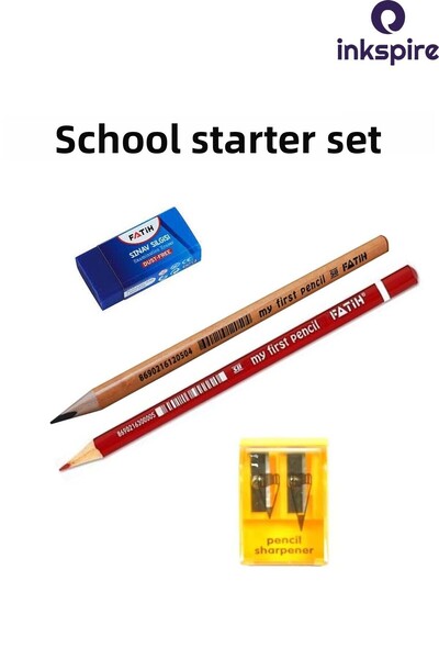 inkspire مجموعة أدوات البداية المدرسية من My First Pencil مكونة من قلم رصاص م...