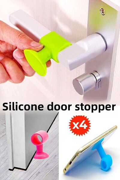 Titiz Opritor roz pentru ușă cu vid 4 bucăți de protecție pentru mânerul ușii...
