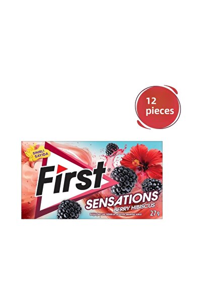 First Sensations Berry Hibiscus Flavored Gum 27Gr-12 Pcs