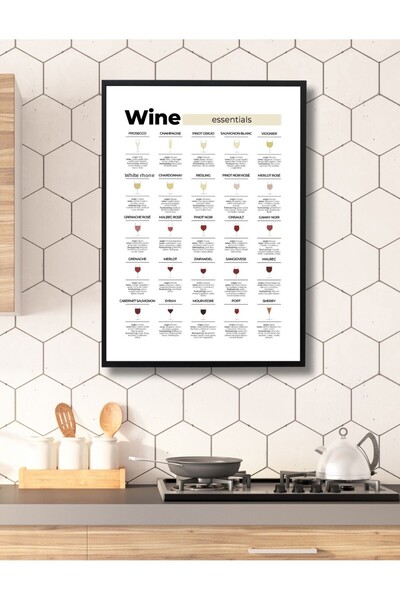 NT Handmade Black Frame Look Coffee Essentials Wall Decor Kitchen Concept Painting Set for Coffee Corner