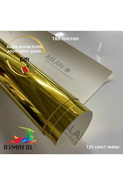 RİMAFOL Foliei de aur autoadezive 125 CM X 1 METRU