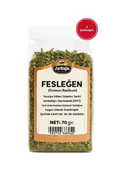 Zarifoğlu Basil Leaf Herb Herb Medicinal Plants 2 x 70 gr