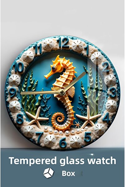 kutuTR Sea Breeze Tempered Glass Watch – 33 cm Csdw341