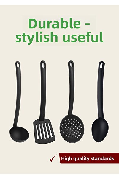 TD HOME طقم مطبخ مكون من 4 قطع – مغرفة، مصفاة، ملعقة، ملعقة – 220 ° سي دامبل ...