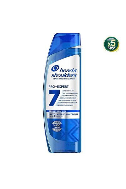 Head&Shoulders Head & Shoulders Pro-Expert 7 Stubborn Dandruff Control Shampoo with Tea Tree 300 ml - 5 Pcs