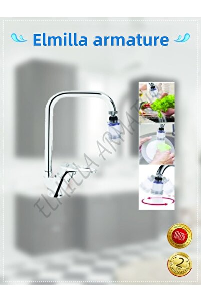 elmilla Anti-Limescale Movable Cotton Filter Saving Kitchen Sink Faucet