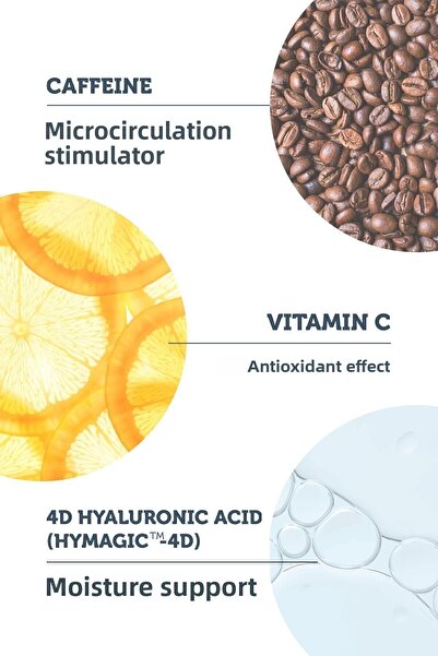The Purest Solutions Ser anti-umflare, strălucitor sub ochi cu cafeină 30 ml (CAFFEİNE 5% VITAMINA C)
