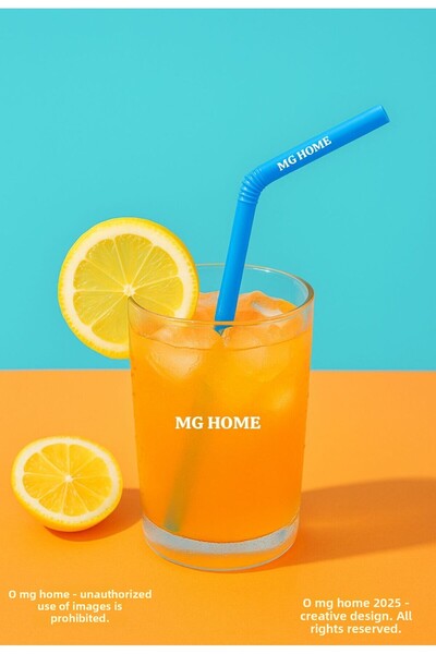 MG HOME 500 Pieces Colorful Bellows Gelatin Frozen Straws Mixed Color Party Cocktail, Cafe, Restaurant