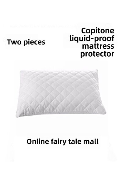 Online Masall AVM micro pernă matlasată Alezi rezistentă la lichide pachet 2 alb