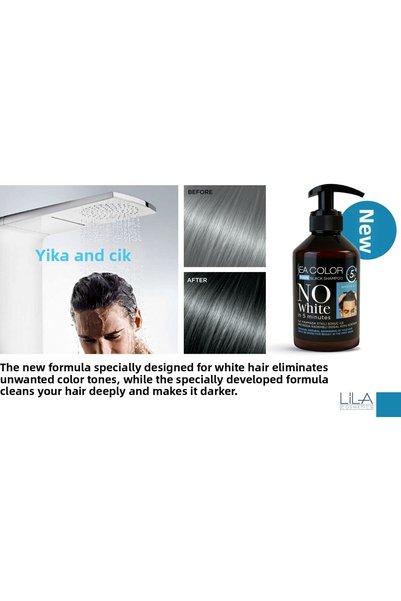 Sea Color Man No White Black Shampoo Black Shampoo End to White