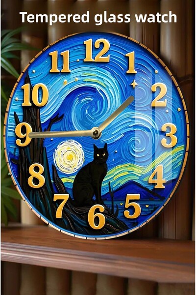 kutuTR 3D Look Tempered Glass Watch with Eye-Catching Design – 33 cm Csdw050