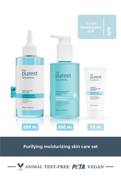 The Purest Solutions Set de îngrijire purificator și hidratant