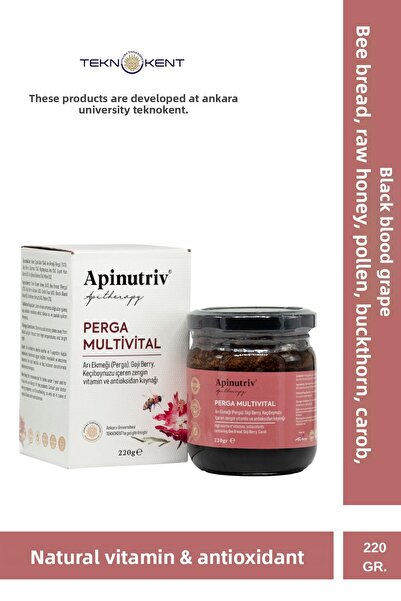 Apinutriv خبز النحل متعدد الفيتامينات من بيرجا، مصدر طبيعي للفيتامينات ومضادا...